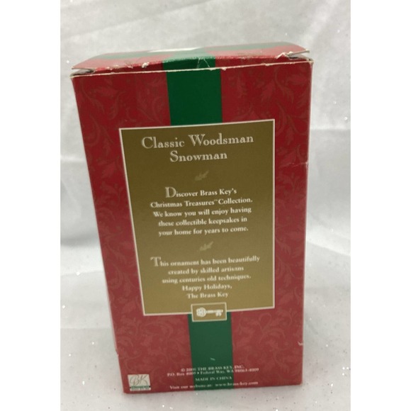 Brass Key~Classic Snowmen~Woodsman Snowman~Pre-owned - Picture 9 of 12